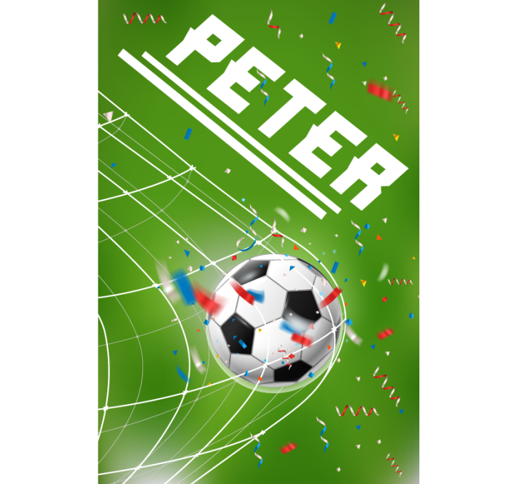 Gepersonaliseerde rolgordijnen Doelpunt - TenStickers