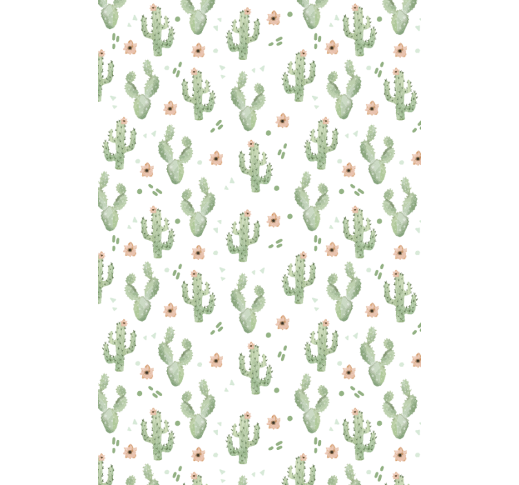 Bloemenpatroon Cactus jaloezie - TenStickers