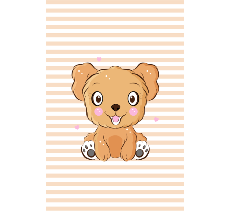 Schattige puppy illustratie rolgordijn meer dieren - TenStickers