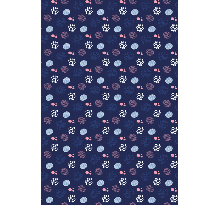 Abstracte cirkelpatronen patronen rolgordijn - TenStickers