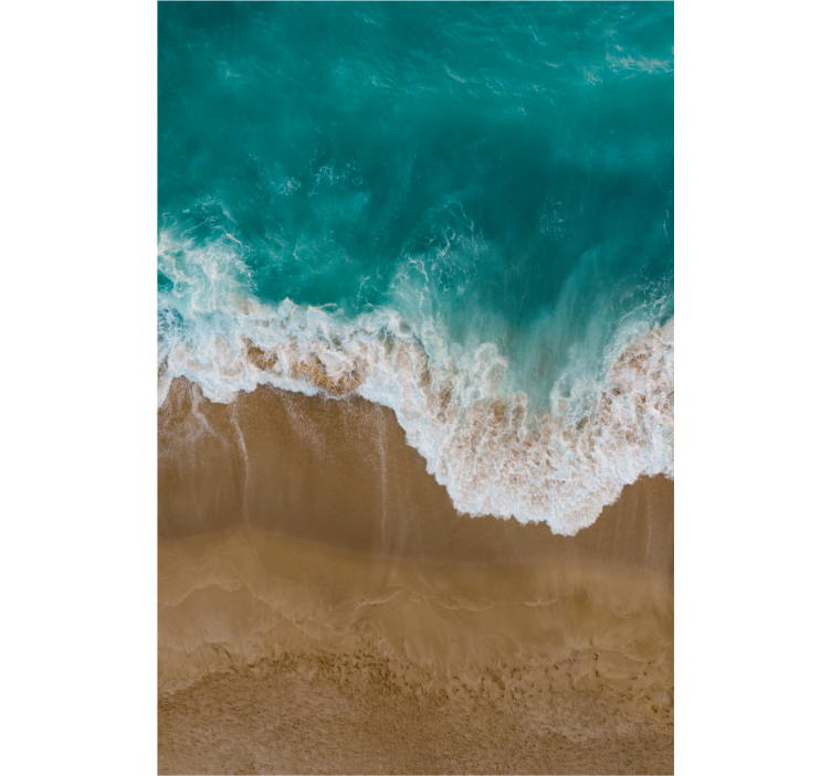 Hoofdslaapkamer rolgordijnen Oceaan en zand smelten - TenStickers