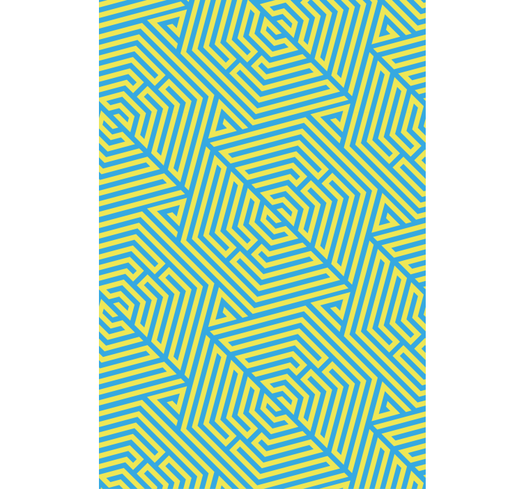 Geometrische lineaire opstelling patronen rolgordijn - TenStickers