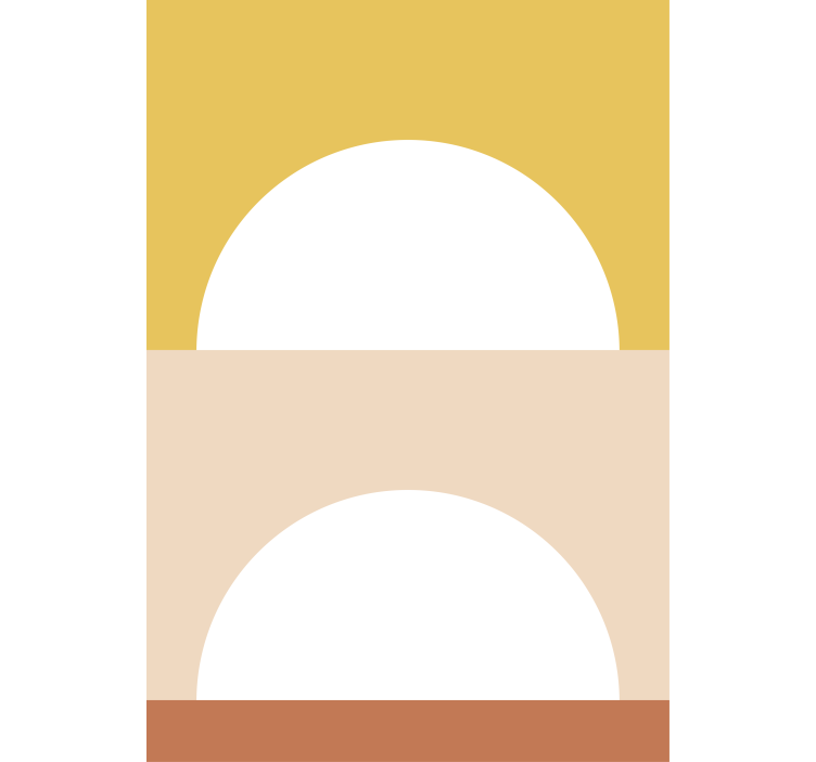 Opkomende zon cirkels modern rolgordijn - TenStickers