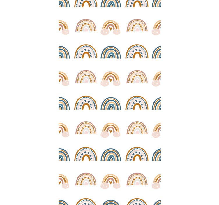 Noordse regenboogmotieven kinderkamer rolgordijn - TenStickers