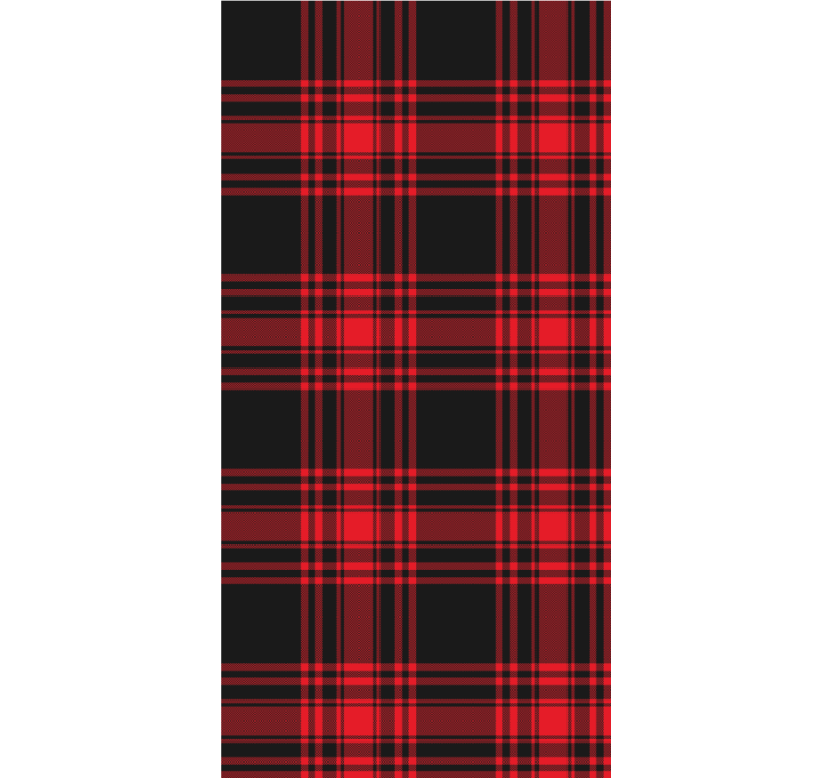 Tartan patroon patronen rolgordijn - TenStickers