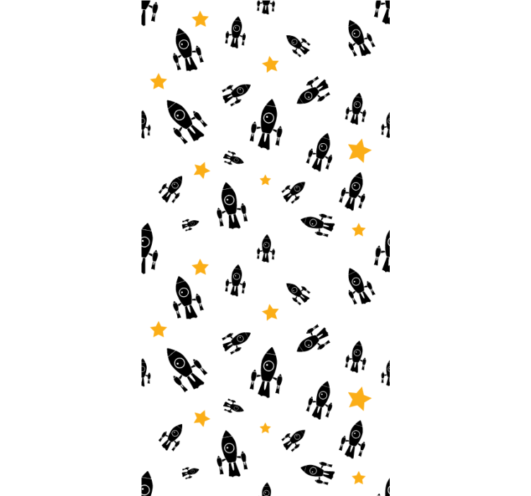 Raketster avontuur nerd rolgordijn - TenStickers