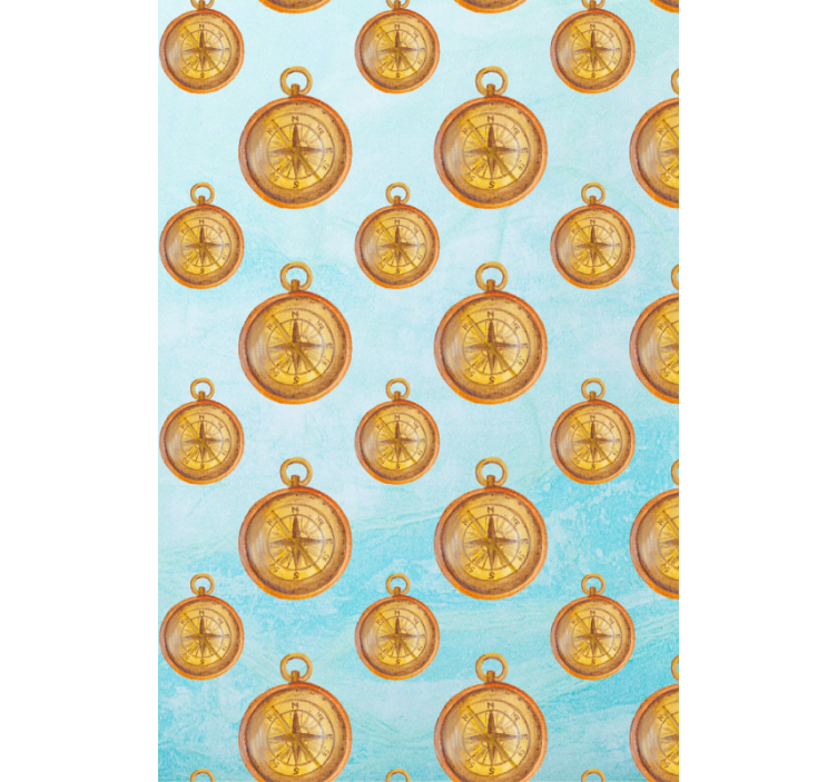 Vintage kompaspatroon origineel rolgordijn - TenStickers