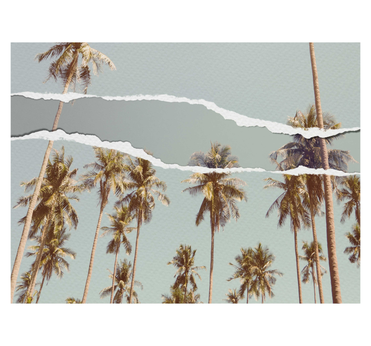 Palm zomer ontwerp rolgordijn bomen - TenStickers