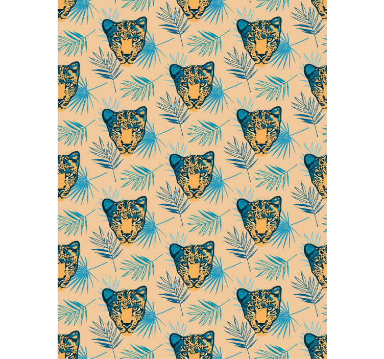 Luipaardkoppatroon rolgordijn dieren - TenStickers