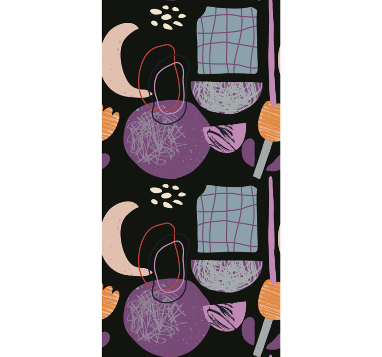 Abstract vormpatroon modern rolgordijn - TenStickers