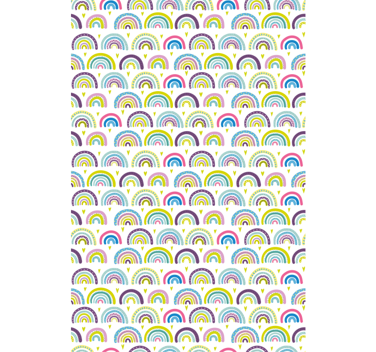 Kleurrijke regenboogpatronen rolgordijn anders - TenStickers