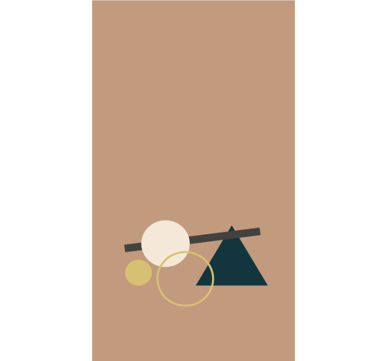 Geometrische vormen balans modern rolgordijn - TenStickers