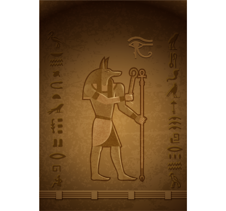 Originele rolgordijnen Egyptische mythologie god 'seth' - TenStickers