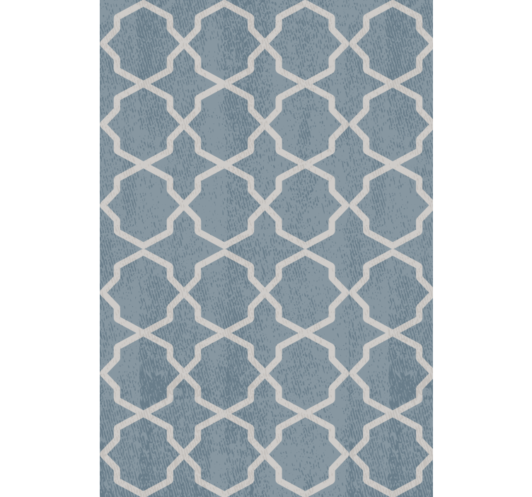 Geometrische lay-outbenadering modern rolgordijn - TenStickers