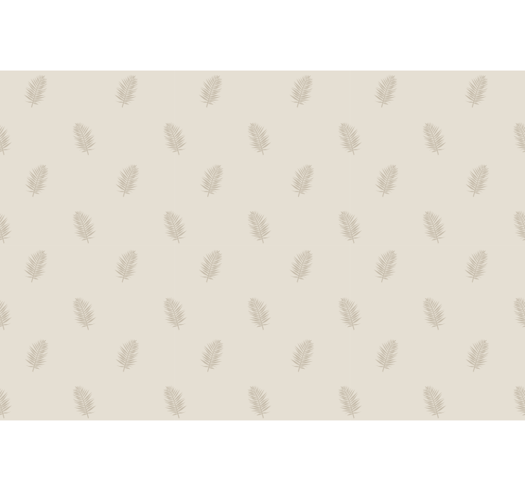 Beige bladpatroon rolgordijn bloemen en planten - TenStickers