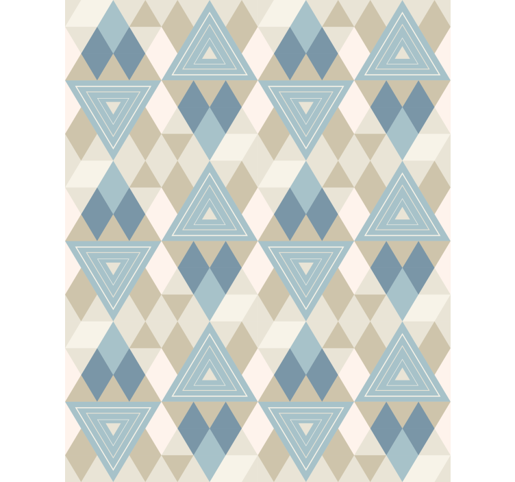 Geometrisch driehoekenpatroon modern rolgordijn - TenStickers