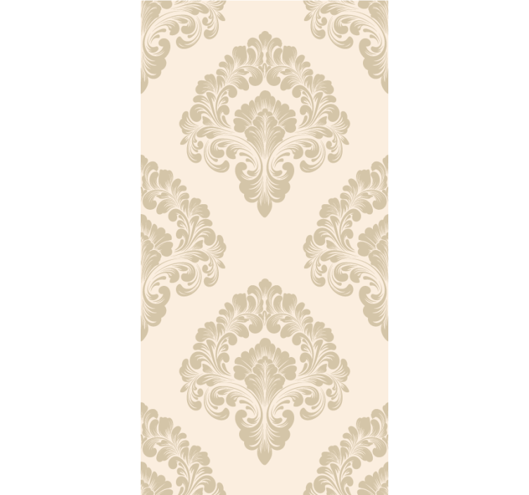 Beige damastpatroon elegant rolgordijn - TenStickers
