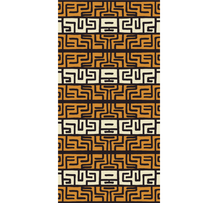 Geometrische arrangement mix patronen rolgordijn - TenStickers