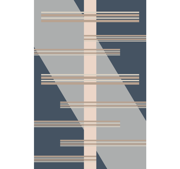 Geometrisch lijnthema modern rolgordijn - TenStickers