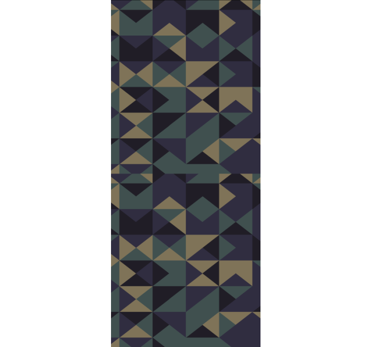 Geometrische patroonblokken modern rolgordijn - TenStickers