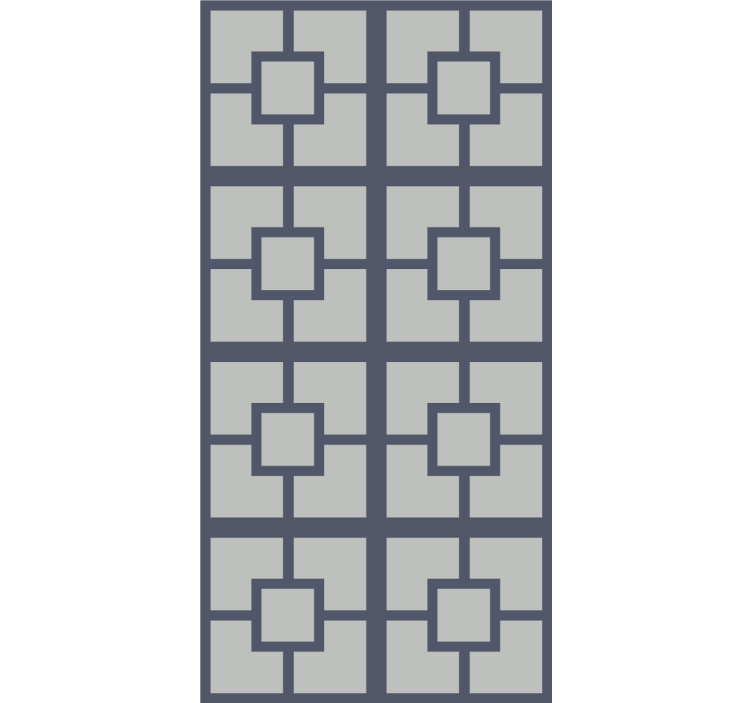 Geometrisch vierkant thema modern rolgordijn - TenStickers