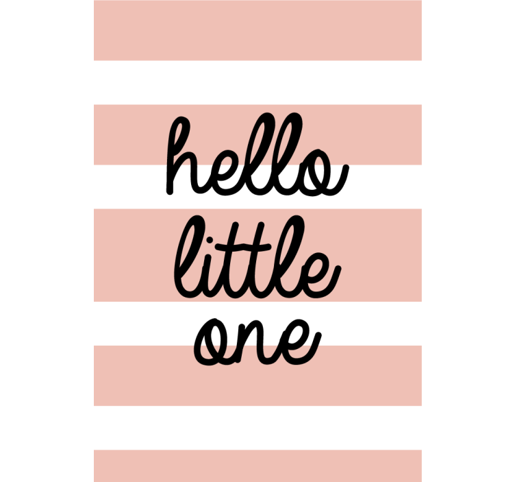 hello little one rolgordijn met tekst - TenStickers