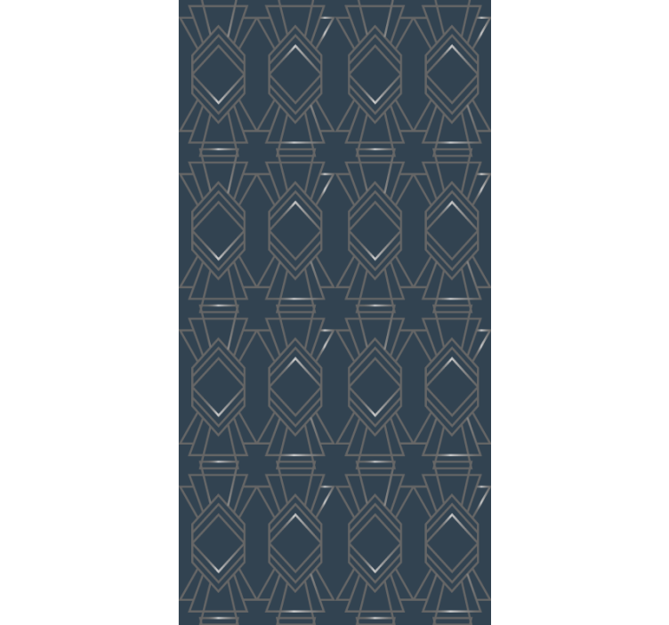 Geometrische vormen patroon modern rolgordijn - TenStickers