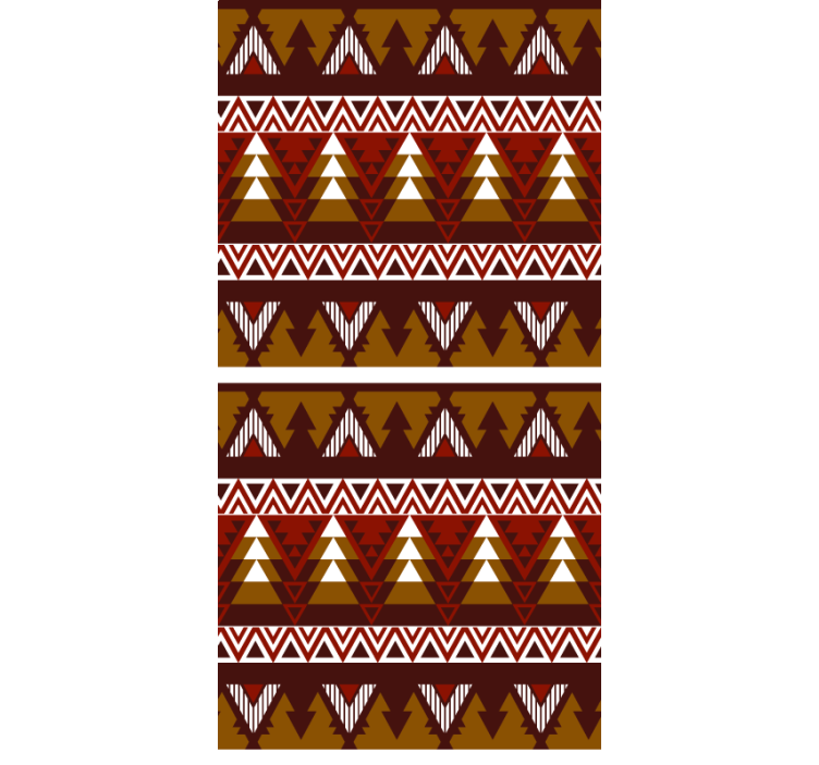 Geometrisch bospatroon rolgordijn Scandinavisch - TenStickers