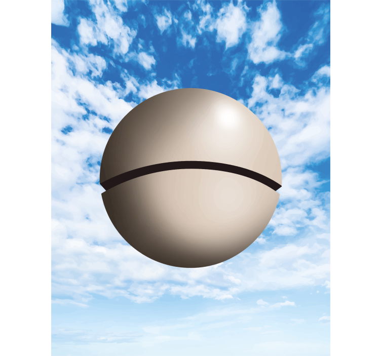 Unieke kunst rolgordijn sphere - TenStickers