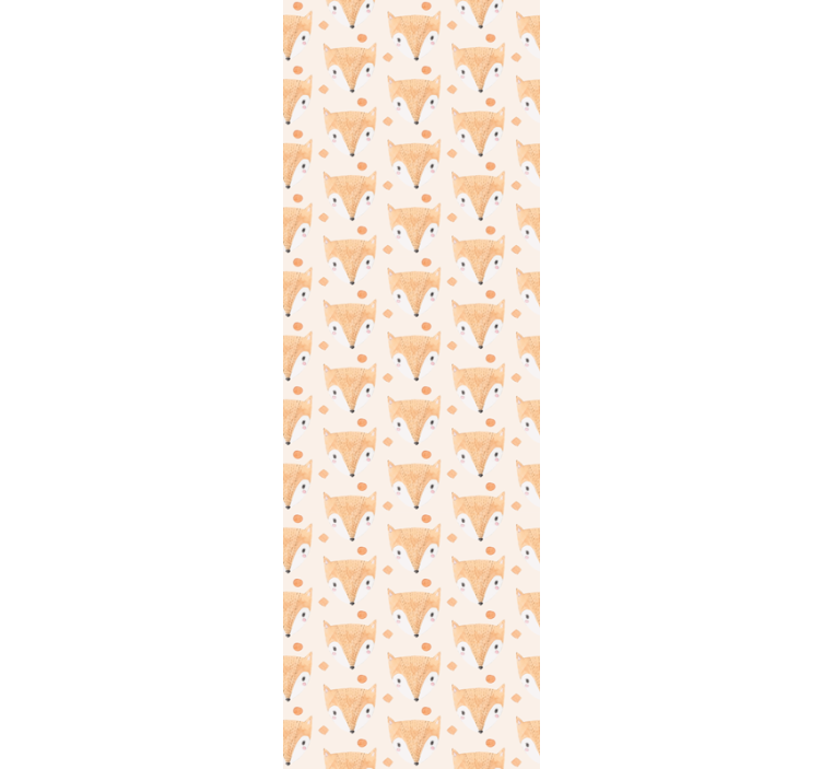 Rolgordijn vossen patroon kinderkamer - TenStickers