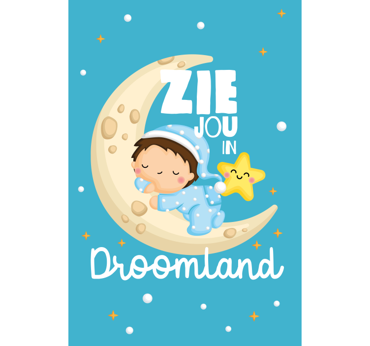 Rolgordijn babykamer droomland - TenStickers