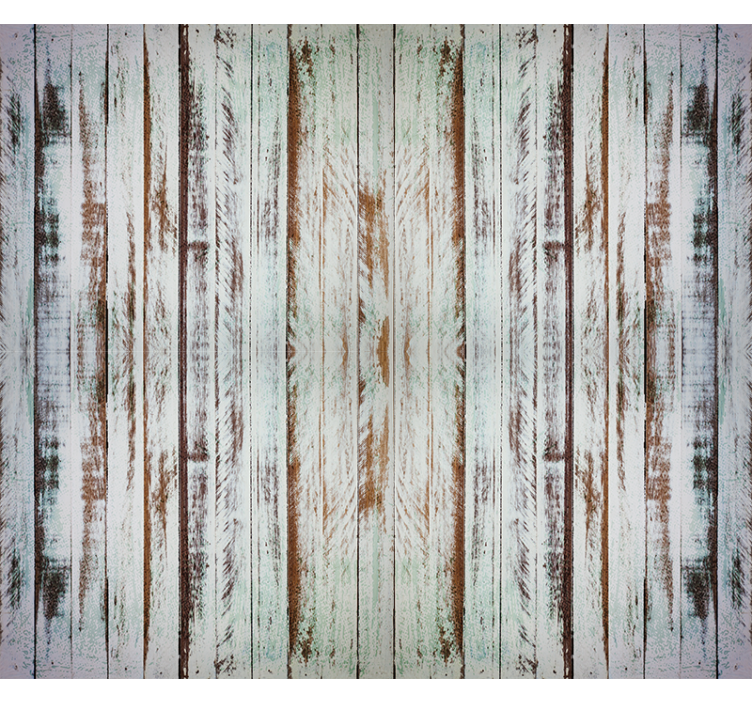 Vintage rolgordijn oude planken - TenStickers