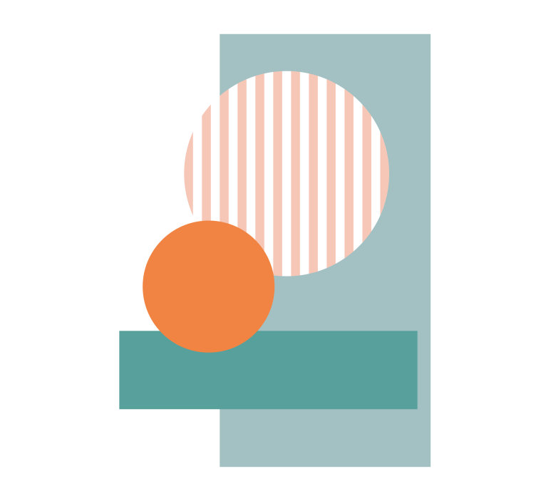 Tapis kleuren rolgordijn woonkamer - TenStickers