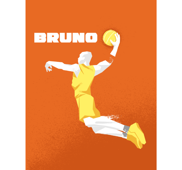 Rolgordijn gepersonaliseerd basketbal - TenStickers