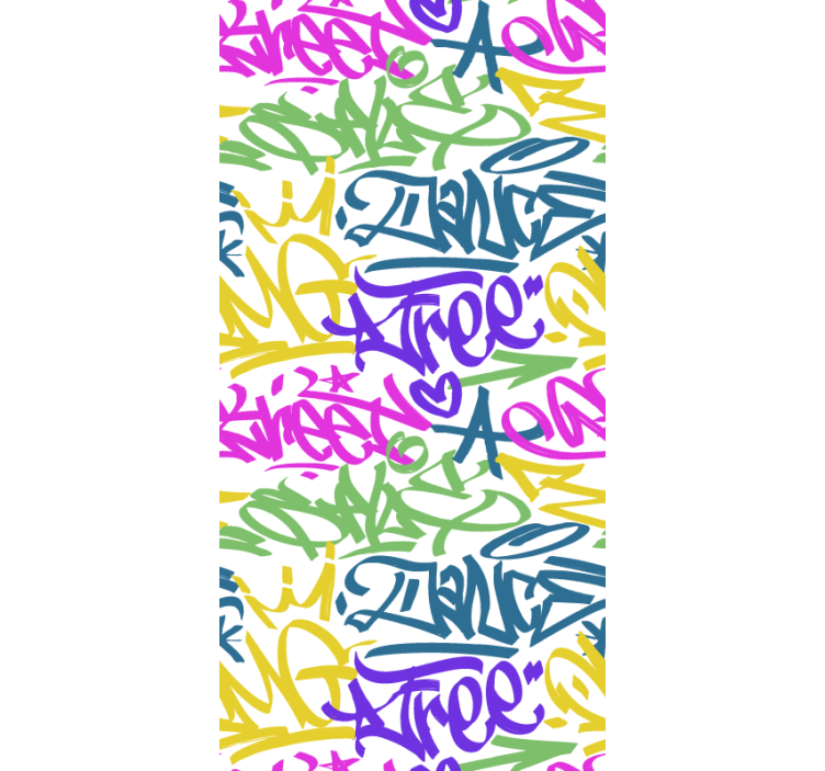 Rolgordijnen graffiti tienerkamer - TenStickers