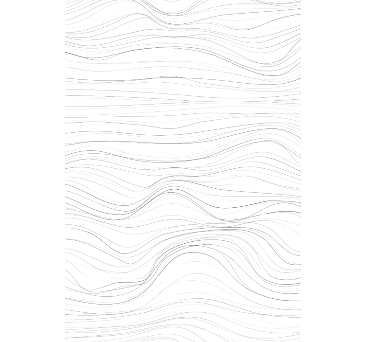 Gesofisticeerde golven elegante rolgordijn woonkamer - TenStickers