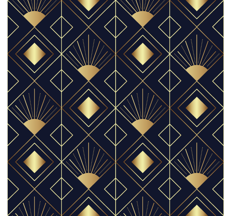 Art-decostijl elegant rolgordijn - TenStickers