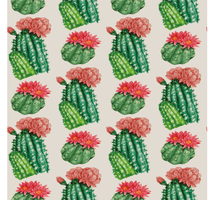 Woestijn bloemen Cactus jaloezie - TenStickers