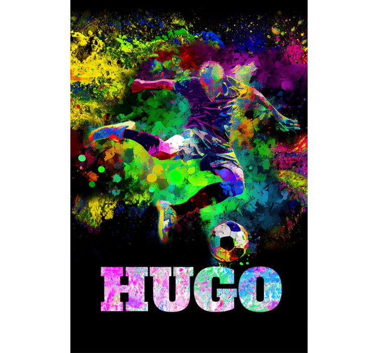 Kleurrijk ontwerp rolgordijn voetbal - TenStickers