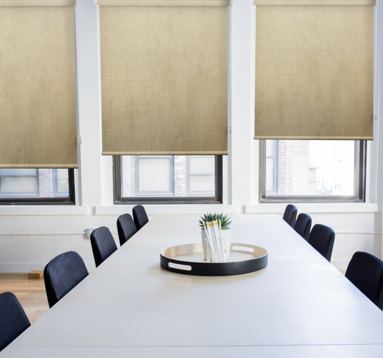 Rustieke rolgordijnen Beige tinten - TenStickers