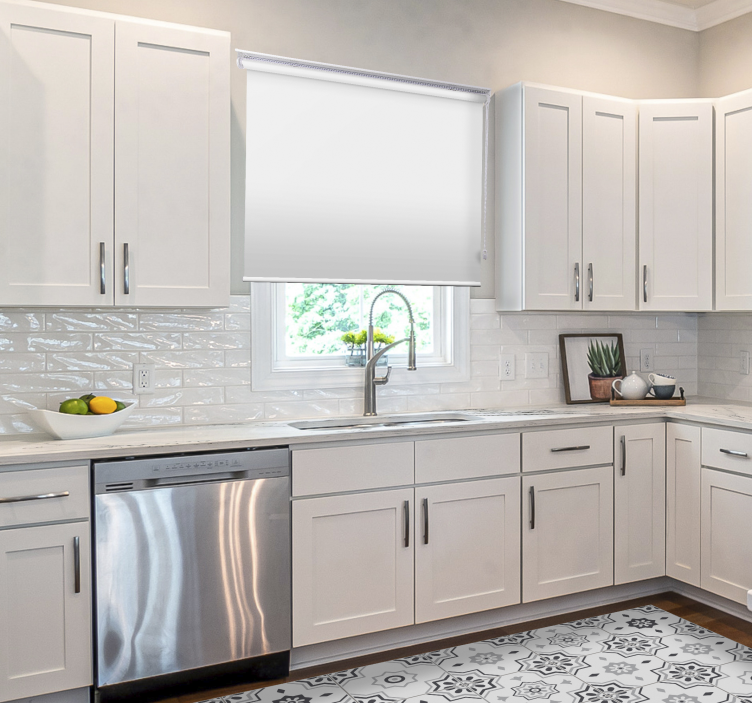 Rolgordijn wit verduisterd - TenStickers