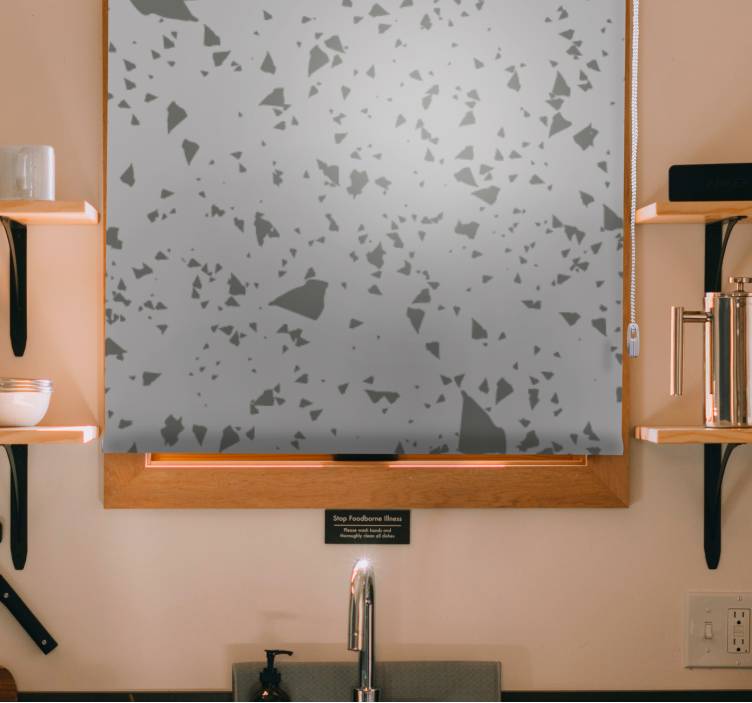 Geometrische fragmentpatronen patronen rolgordijn - TenStickers