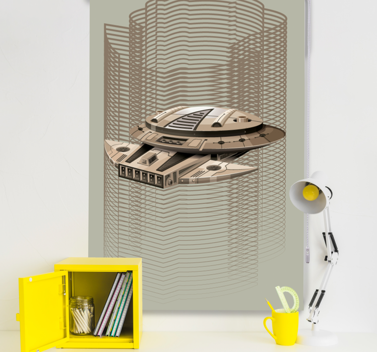 Nerd rolgordijnen Ruimteschip - TenStickers