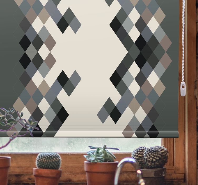 Raambekleding woonkamer Kleurtinten kleurblokken - TenStickers