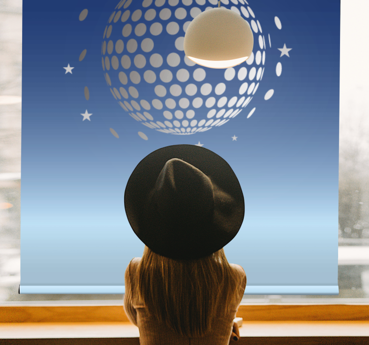 Abstract disco uitzicht origineel rolgordijn - TenStickers