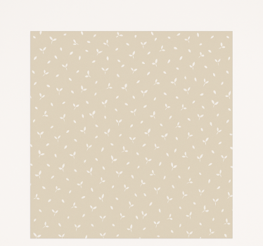 Beige bladerenmotief kinderkamer rolgordijn - TenStickers