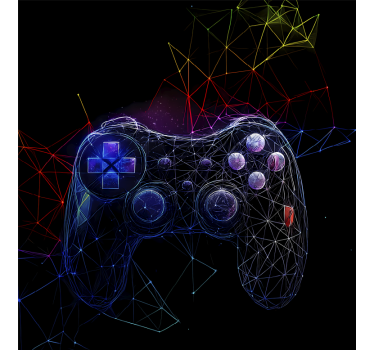 Gaming-dna-console gamer rolgordijn - TenStickers