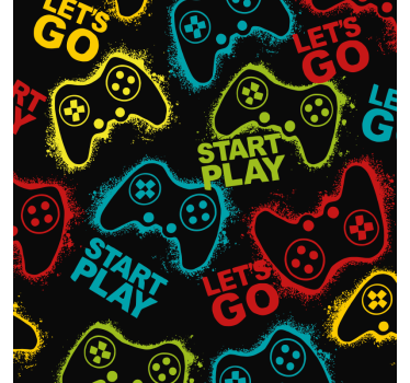 Start play controllers gamer rolgordijn - TenStickers