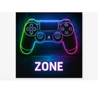 Spelconsole zone gamer rolgordijn - TenStickers