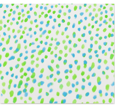 Blauwe en groene stippen rolgordijn tienerkamer - TenStickers